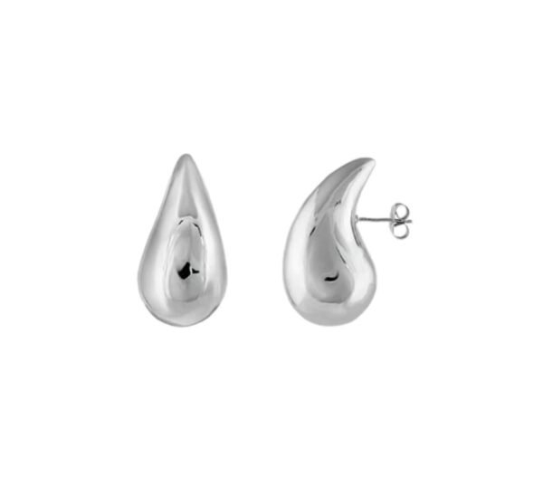 Water Drop Earrings (Silver) - Image 3