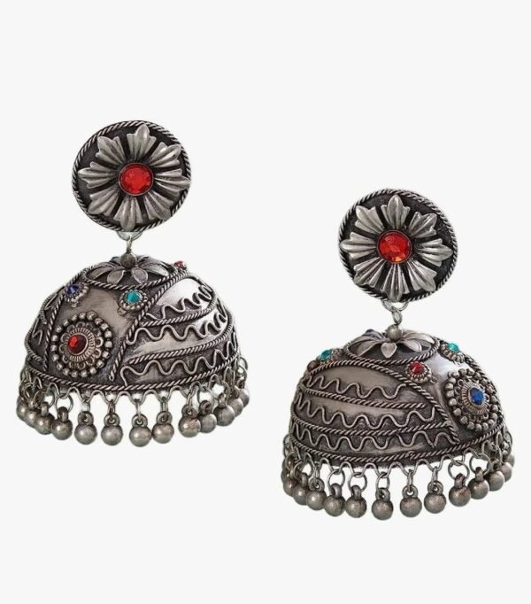 Black Oxidised Jhumka