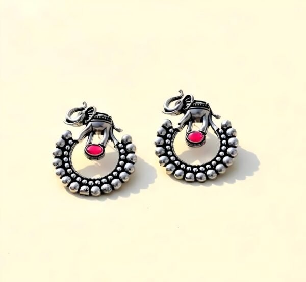 Gajanan Silver Replica Earrings - Image 4