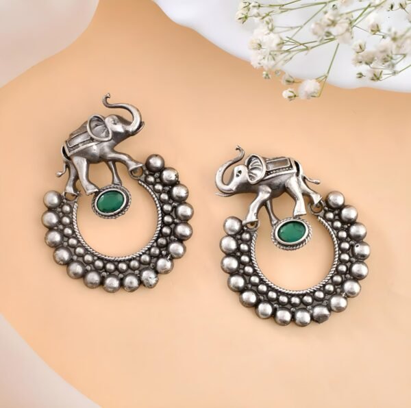 Gajanan Silver Replica Earrings