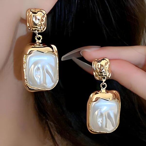 Korean Pearl Earrings - Image 5